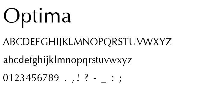 Optima Demi Bold Italic Free