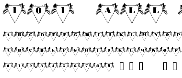 101__All_American font