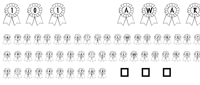 101__Awards_Won font