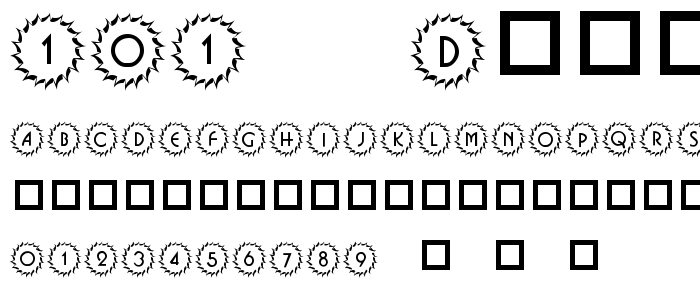 101__Deco_Type_1 font