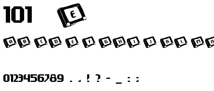 101__Etchasketch font