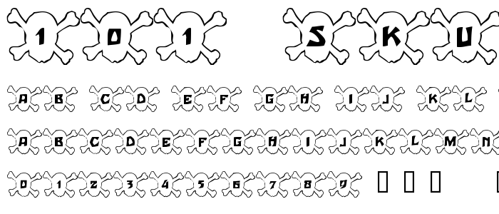 101__Skull__Bonez font