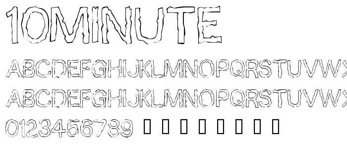 10minute font