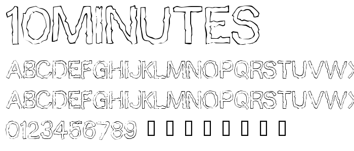 10minutes font