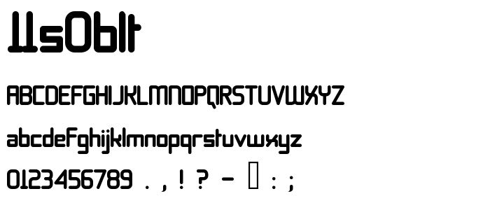 11s0blt font