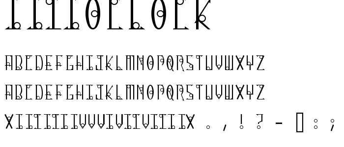 13oclock font