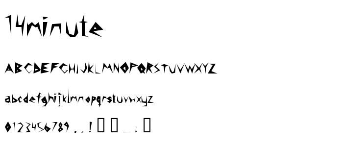 14minute font