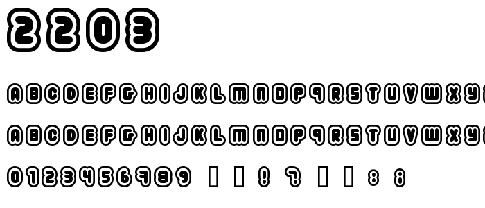 2203 font