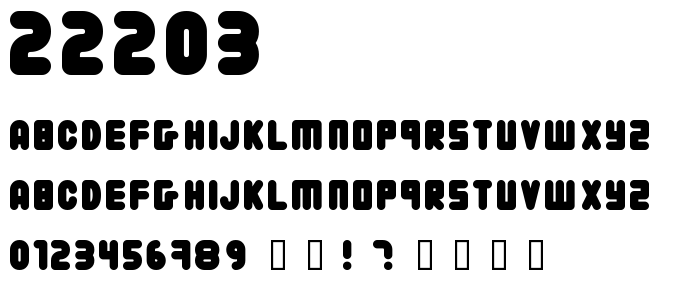 22203 font