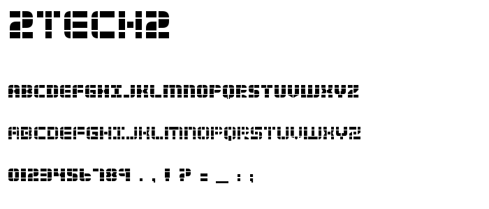 2tech2 font