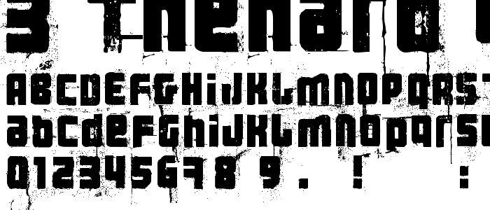 3_Thehard_Way_Rmx font