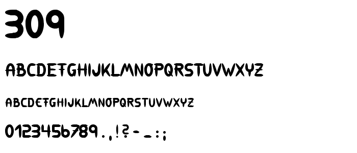 309 font