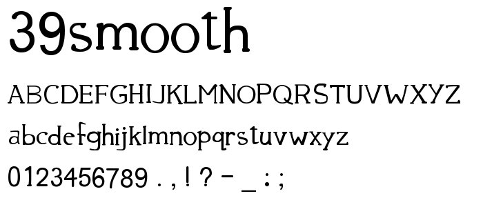 39smooth font