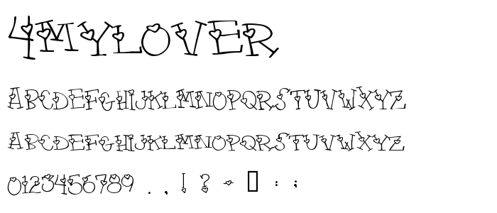 4mylover font