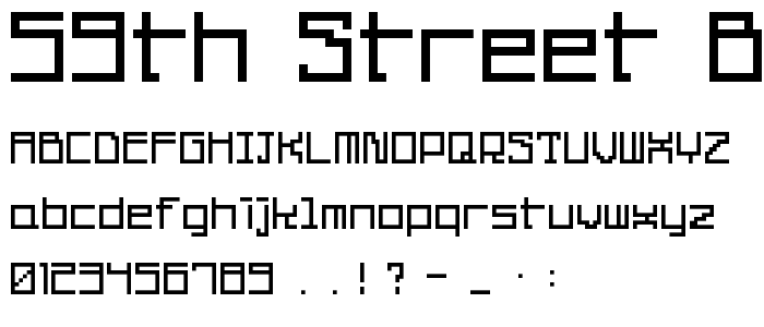 59th_Street_Bridge_Song font