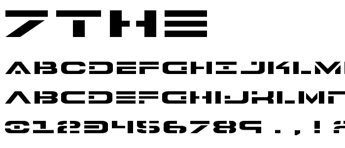 7the font