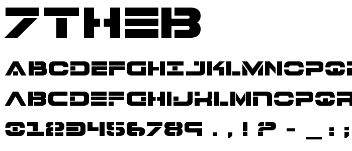 7theb font