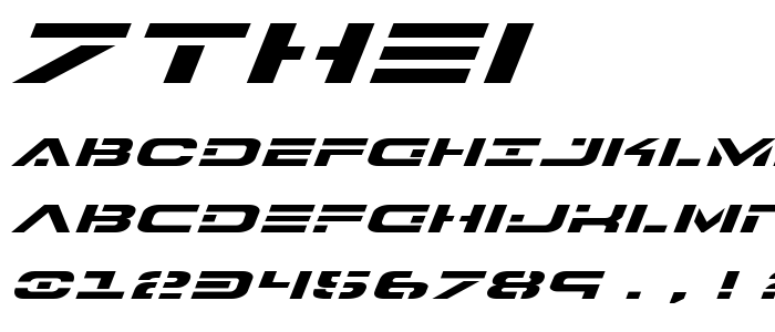 7thei font