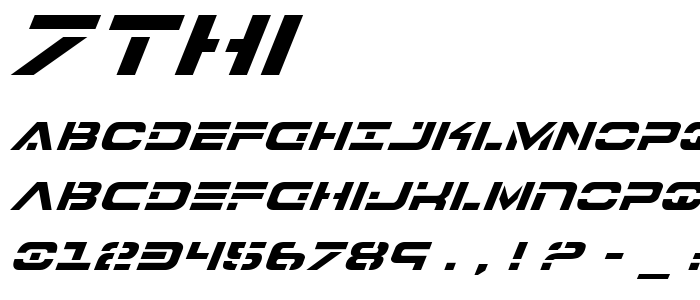 7thi font