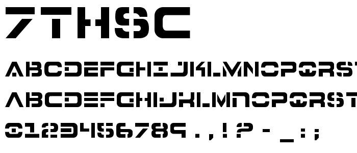 7thsc font