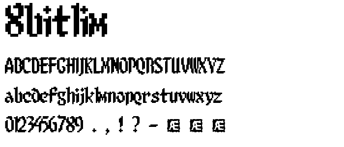 8bitlim font