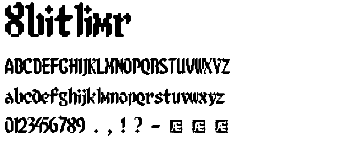 8bitlimr font