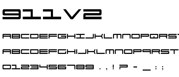 911v2 font