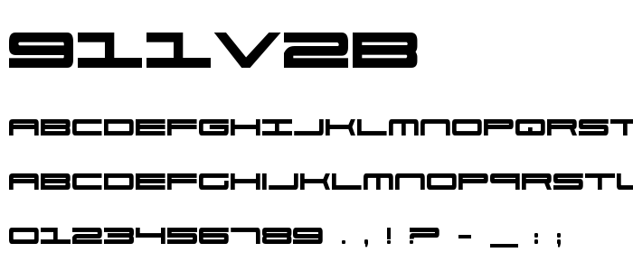 911v2b font