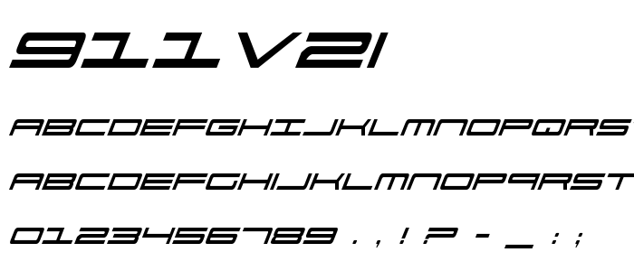 911v2i font