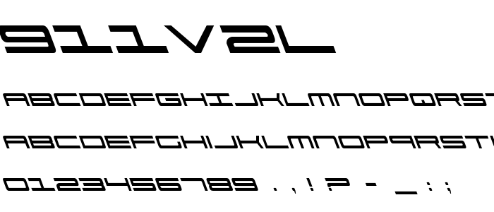 911v2l font