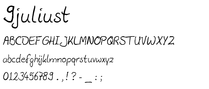 9juliust font