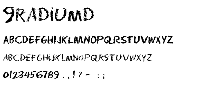9radiumd font