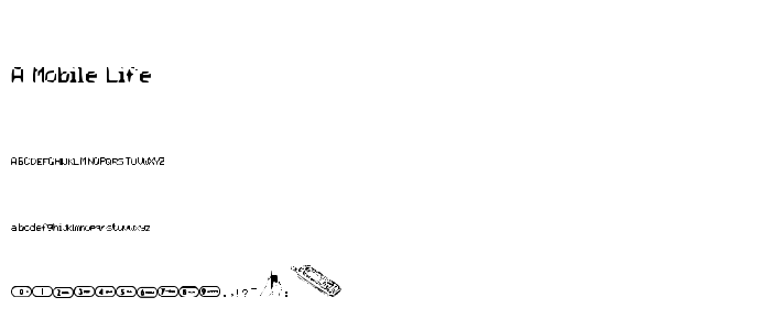 A_Mobile_Life font