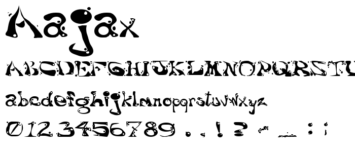 Aajax font