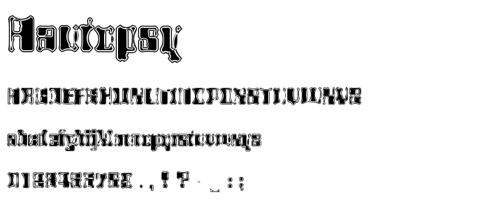 Aautopsy font