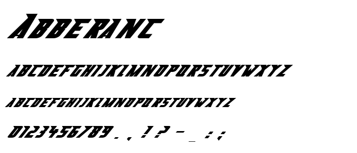 Abberanc font