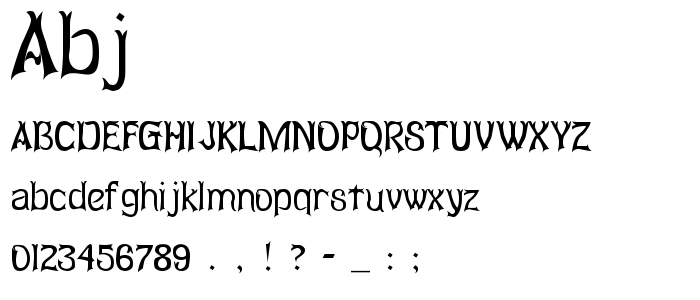 Abj font