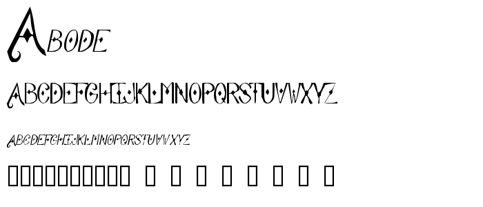 Abode font