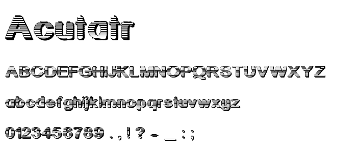 Acutatr font