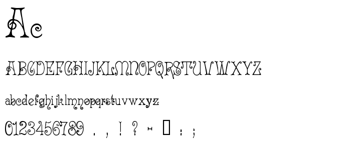 Ac font