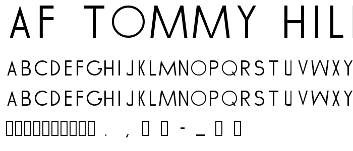 Af_Tommy_Hilfiger font