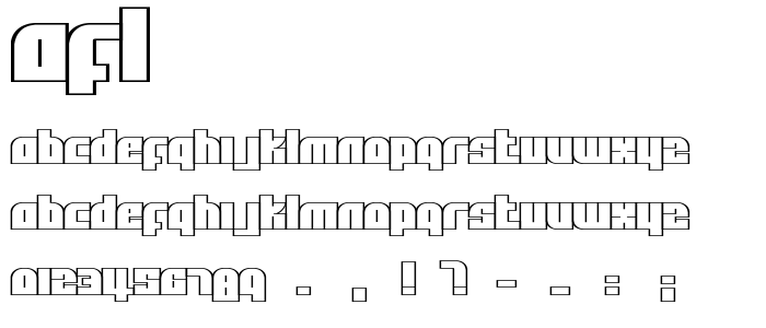 Afl font