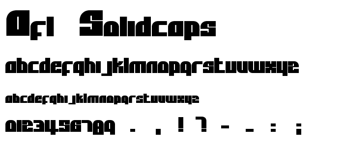 Afl Solidcaps font