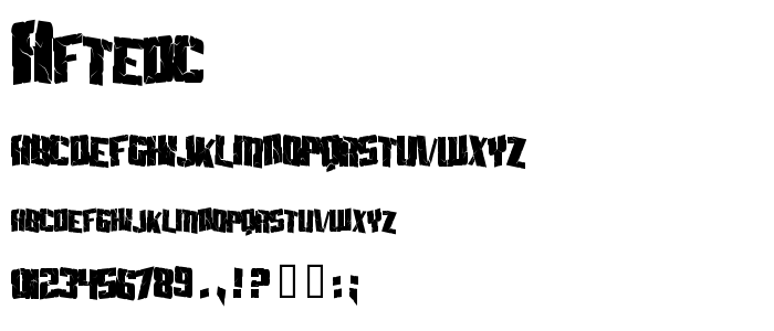 Aftedc font