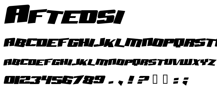 Aftedsi font