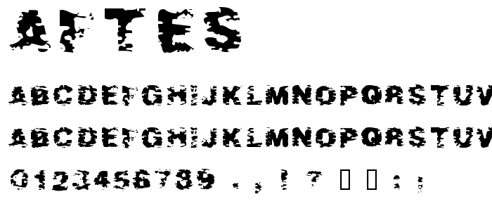 Aftes font