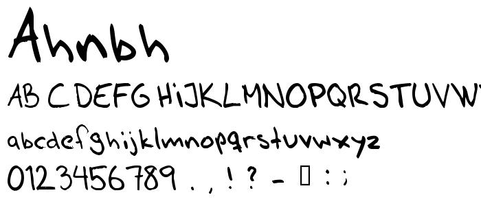 Ahnbh font