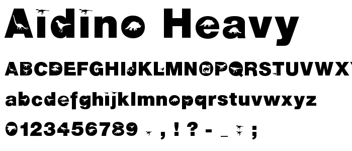 Aidino_Heavy font