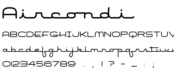 Aircondi font