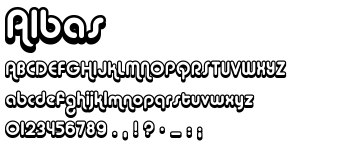 Albas font